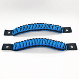 Bartact Grab Handles Cosmos/Hydro Blue Paracord Grab Handles for Jeep Wrangler 2018-23 Front (PAIR of 2) Made in USA - 550 Paracord, Bartact