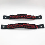 Bartact Grab Handles Spider Bite Paracord Grab Handles for Jeep Wrangler JL & JLU & Gladiator 2018-24 Front (PAIR of 2) Made in USA - 550 Paracord, Bartact