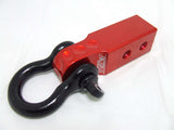 Factor 55 Winch Shackle HitchLink 2.0 Reciever Shackle Mount 2 Inch Receivers Red Factor 55