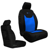 Bartact Jeep Wrangler Seat Covers black / blue Front Tactical Seat Covers for Jeep Wrangler JK & JKU 2013-18 BARTACT (PAIR) w/ MOLLE - SRS Air Bag Compliant
