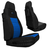 Bartact Jeep Wrangler Seat Covers black / blue Front Tactical Seat Covers for Jeep Wrangler TJ & LJ 2003-06 BARTACT (PAIR) w/ MOLLE