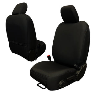 Bartact Jeep Wrangler Seat Covers Graphite Front Seat Covers for Jeep Wrangler JLU 2018-22 BARTACT - Base Line Performance (PAIR) - 4 DOOR ONLY (NOT for Mojave, 392, or Hybrid 4XE Editions)