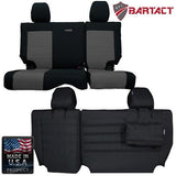 Bartact Jeep Wrangler Seat Covers black / graphite Rear Bench Tactical Seat Covers for Jeep Wrangler JKU 2011-12 4 Door Bartact w/ MOLLE