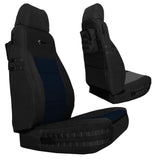 Bartact Jeep Wrangler Seat Covers black / navy Front Tactical Seat Covers for Jeep Wrangler TJ & LJ 2003-06 BARTACT (PAIR) w/ MOLLE