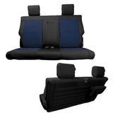 Bartact Jeep Wrangler Seat Covers black / navy Rear Bench Tactical Seat Cover for Jeep Wrangler JK 2007-10 2 Door Bartact w/ MOLLE