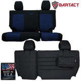 Bartact Jeep Wrangler Seat Covers black / navy Rear Bench Tactical Seat Covers for Jeep Wrangler JKU 2011-12 4 Door Bartact w/ MOLLE