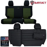 Bartact Jeep Wrangler Seat Covers black / olive drab Rear Bench Tactical Seat Covers for Jeep Wrangler JKU 2011-12 4 Door Bartact w/ MOLLE