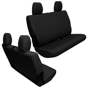 Bartact Jeep Wrangler Seat Covers Graphite Rear Bench Seat Covers for Jeep Wrangler JK 2007-10 2 Door Bartact - Base Line Performance
