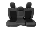 Bartact Jeep Wrangler Seat Covers graphite / black / Same as insert Color Rear Bench Tactical Seat Covers for Jeep Wrangler JLU 2018-22 4 Door - BARTACT  - WITH Fold Down Armrest ONLY! (NOT for 4XE Edition) w/ MOLLE