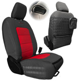 Bartact Jeep Wrangler Seat Covers graphite / red / Same as insert Color Front Tactical Seat Covers for Jeep Wrangler JL 2018-22 2 Door ONLY (NOT for Mojave or 392 Edition) Bartact w/ MOLLE