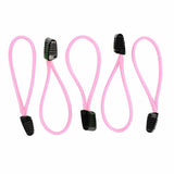 Bartact Miscellaneous 5 / Baby Pink Paracord Zipper Pulls w/ plastic pull - qty 3 OR 5 - Made in USA 550 Paracord