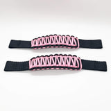 Bartact Miscellaneous Baby Pink Adjustable Paracord Door Limiting Straps (pair of 2) for 1976-06 Jeep Wrangler CJ, YJ, TJ
