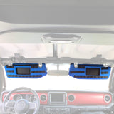 Bartact Visor Covers Blue / Fabric MOLLE Visor Covers for Jeep Wrangler JL JLU 2018+ (w/ Garage Door Opener Cut-out) w/ PALS/MOLLE (pair)