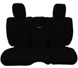 Bartact Black/Black Hot Pink Logos CLICK FOR OPTIONS - 2018+ JLU 4-Door Rear Bench (No Armrest) Seat Covers - Overstock