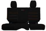 Bartact Black/Black-Orange Logo/Orange Stitch OVERSTOCK - 2008-2012 JKU Rear 4 Door Bench CLICK FOR MORE OPTIONS