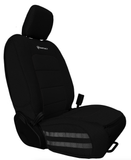 Bartact Black/Black White Logo OVERSTOCK - 2018+ JLU & Gladiator Front Seat Cover Pair (ONLY FOR 392 OR MOJAVE) - CLICK FOR OPTIONS - 2018+ JLU & Gladiator Front Seat Cover Pair (ONLY FOR 392 OR MOJAVE) - CLICK FOR OPTIONS