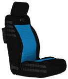 Bartact Black/Blue OVERSTOCK - 2007-2012 JK & JKU Front Seat Cover Pair (NO SRS Airbag) CLICK FOR MORE OPTIONS