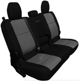 Bartact Black/Graphite Red Logo OVERSTOCK REAR BENCH TACTICAL SEAT COVERS FOR JEEP® GLADIATOR 2019+ ALL MODELS - WITH FOLD DOWN ARMREST ONLY! CLICK FOR MORE OPTIONS