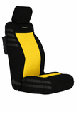 Bartact Black/Yellow OVERSTOCK - 2007-2012 JK & JKU Front Seat Cover Pair (NO SRS Airbag) CLICK FOR MORE OPTIONS
