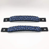 Bartact Grab Handles Blue Camo Paracord Grab Handles for Jeep Wrangler 2018-23 Front (PAIR of 2) Made in USA - 550 Paracord, Bartact