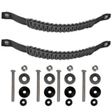 Bartact Grab Handles Graphite / Front Pair Paracord Grab Handles Bolt-On for Jeep® Wrangler JL & JLU 2018+ Made in USA - 550 Paracord | Bartact®