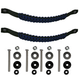 Bartact Grab Handles Midnight / Front Pair Paracord Grab Handles Bolt-On for Jeep® Wrangler JL & JLU 2018+ Made in USA - 550 Paracord | Bartact®