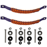 Bartact Grab Handles Neon Orange / Front Pair Paracord Grab Handles Bolt-On for Jeep® Wrangler JL & JLU 2018+ Made in USA - 550 Paracord | Bartact®