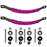 Bartact Grab Handles Neon Pink / Front Pair Paracord Grab Handles Bolt-On for Jeep® Wrangler JL & JLU 2018+ Made in USA - 550 Paracord | Bartact®