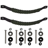 Bartact Grab Handles Olive Drab / Front Pair Paracord Grab Handles Bolt-On for Jeep® Wrangler JL & JLU 2018+ Made in USA - 550 Paracord | Bartact®