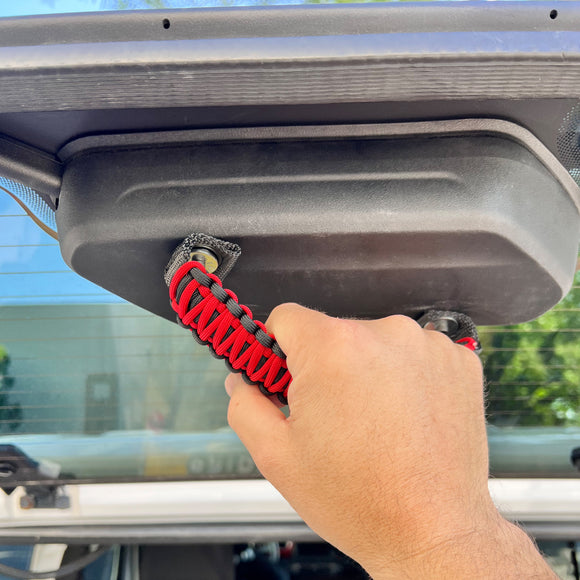 Bartact Grab Handles Paracord Grab Handles for Jeep® Wrangler 2018+ JL / JLU Rear Tailgate Window Made in USA - 550 Paracord | Bartact
