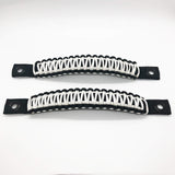 Bartact Grab Handles White Paracord Grab Handles for Jeep Wrangler JL & JLU & Gladiator 2018-24 Front (PAIR of 2) Made in USA - 550 Paracord, Bartact