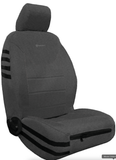 Bartact Graphite/Graphite OVERSTOCK - 2013-18 JK & JKU Front Seat Cover Pair (With SRS Airbag) - 2013-18 JK & JKU Front Seat Cover Pair (With SRS Airbag) CLICK FOR OPTIONS