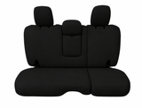 Bartact Jeep Wrangler Seat Covers Black Rear Bench Seat Covers for Jeep® Wrangler JLU 2018+ 4 Door - Base Line Performance ( WITH fold down armrest) - NOT for 4XE Edition | Bartact®