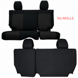 Bartact Jeep Wrangler Seat Covers Rear Bench Tactical Seat Covers for Jeep® Wrangler JKU 2013-18 4 Door w/ MOLLE | Bartact®