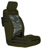 Bartact Olive/ACU OVERSTOCK - 2007-2012 JK & JKU Front Seat Cover Pair (NO SRS Airbag) CLICK FOR MORE OPTIONS