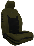 Bartact Olive/Black OVERSTOCK - 2013-18 JK & JKU Front Seat Cover Pair (NO SRS Airbag) CLICK FOR MORE OPTIONS
