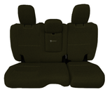 Bartact Olive/Olive CLICK FOR OPTIONS - 2018+ JLU 4-Door Rear Bench (WITH Armrest) Seat Covers - Overstock (Copy)