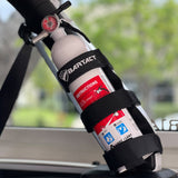 Bartact Roll Bar Accessories Fire Extinguisher Holder Mount for padded Roll Bars Holds Optional 2.5 - 5 LB Extinguisher | Bartact