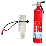 Bartact Roll Bar Accessories Mount Plus Red First Alert ABC Fire Extinguisher Fire Extinguisher Mount for Jeep Wrangler JLU | Aluminum w/ Optional 2.5 - 5 LB Fire Extinguisher | Bartact (Patent Pending) | Made in USA