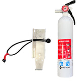 Bartact Roll Bar Accessories Mount Plus White First Alert Marine Auto BC Fire Extinguisher Plus Holder Fire Extinguisher Mount for Jeep Wrangler JLU | Aluminum w/ Optional 2.5 - 5 LB Fire Extinguisher | Bartact (Patent Pending) | Made in USA