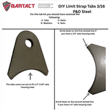 DIY Weld-On Limit Strap Tabs - Side view | Bartact