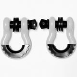 Bull Strap Recovery White Bull Strap 3/4" 5T D-Ring Shackle Kit w/ Isolators & Washers - qty 2