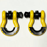 Bull Strap Recovery Yellow Bull Strap 3/4" 5T D-Ring Shackle Kit w/ Isolators & Washers - qty 2