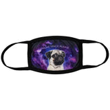 Bartact Face Masks 1 Kids Size Pug Space Ship Shuttle Reversible 2 ply Polyester Reusable Washable Face Mask Covers w/ Filter Slot by Bartact