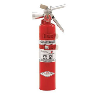 Bartact Fire Safety & Medical Red Clean Agent Fire Extinguisher - Amerex B385TS, 2.5lb Halotron 1 Extinguisher
