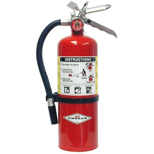 Bartact Fire Safety & Medical Red Fire Extinguisher - Amerex B402, 5lb ABC Dry Chemical Class A B C Fire Extinguisher