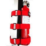 Bartact Fire Safety & Medical Red Fire Extinguisher & Holder Combo - Bartact 3 Strap Universal Padded Roll Bar Fire Extinguisher holder for Amerex B417T 2.5 LB - ABC Fire Extinguisher included