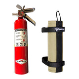 Bartact Fire Safety & Medical Red - Khaki Fire Extinguisher & Holder Combo - Bartact Extreme Roll Bar Fire Extinguisher holder for Amerex B417T 2.5 LB - ABC Fire Extinguisher included - PALS/MOLLE Compatible