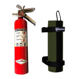 Bartact Fire Safety & Medical Red - Olive Drab Fire Extinguisher & Holder Combo - Bartact Extreme Roll Bar Fire Extinguisher holder for Amerex B417T 2.5 LB - ABC Fire Extinguisher included - PALS/MOLLE Compatible