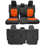 Bartact Ford Bronco Seat Covers black / orange / Same as insert Color Bartact Tactical Rear Bench Seat Covers for 4 Door Ford Bronco 2021 - 2022 - NO Armrest Only